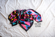 Load image into Gallery viewer, Women&#39;s scarf, Western Accessories, Western Apparel, Western Wholesale, western wild rags, cowboy rags, cowboy scarf, Wholesale Accessories, Wholesale Apparel, colorful wild rags, bright wild rags, boho western, boho wild rag, patterned wild rags, neon wild rags